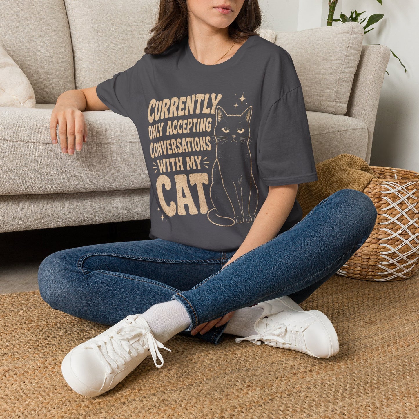 Conversation Cat T-Shirt