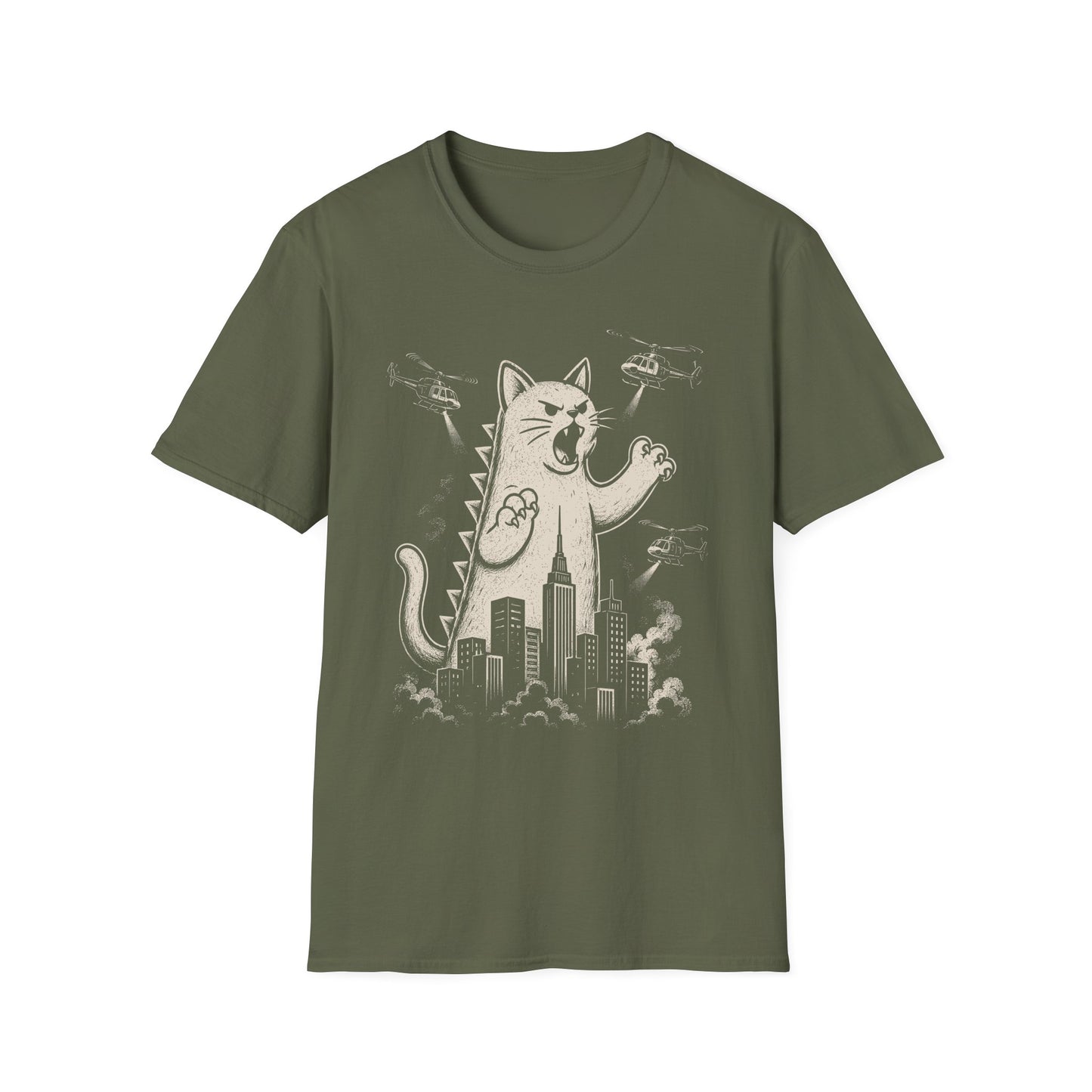 Gun cat t T-shirt