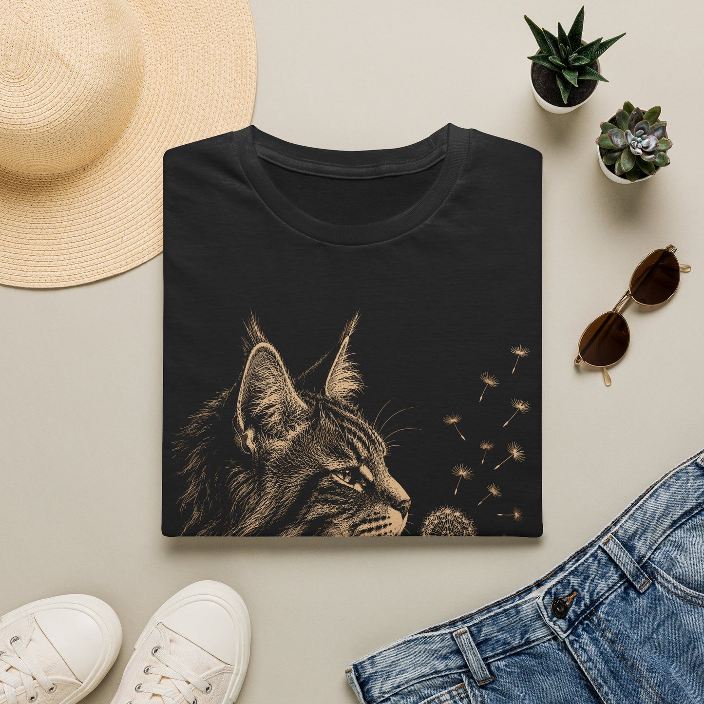 Dandelion cat t T-shirt