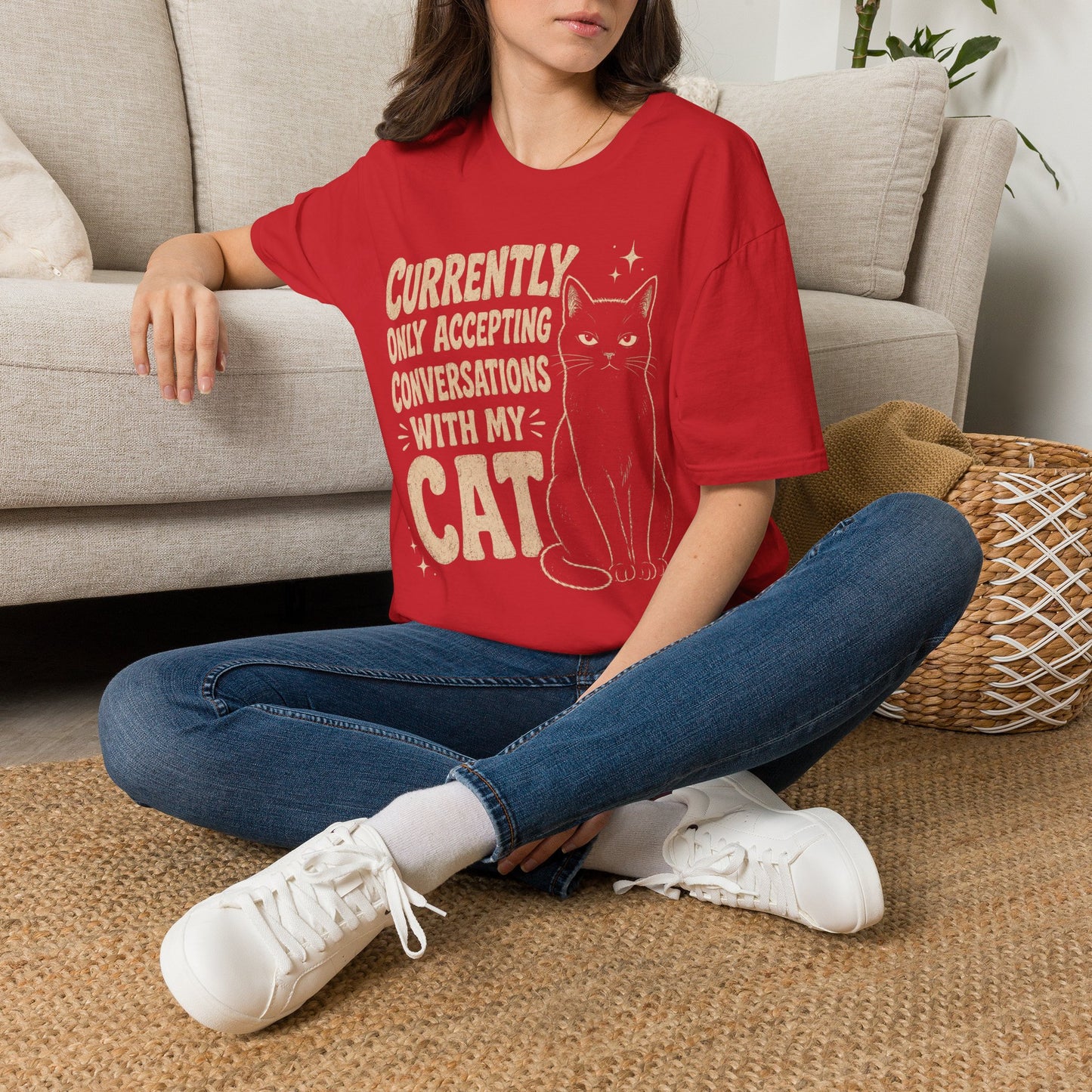 Conversation Cat T-Shirt