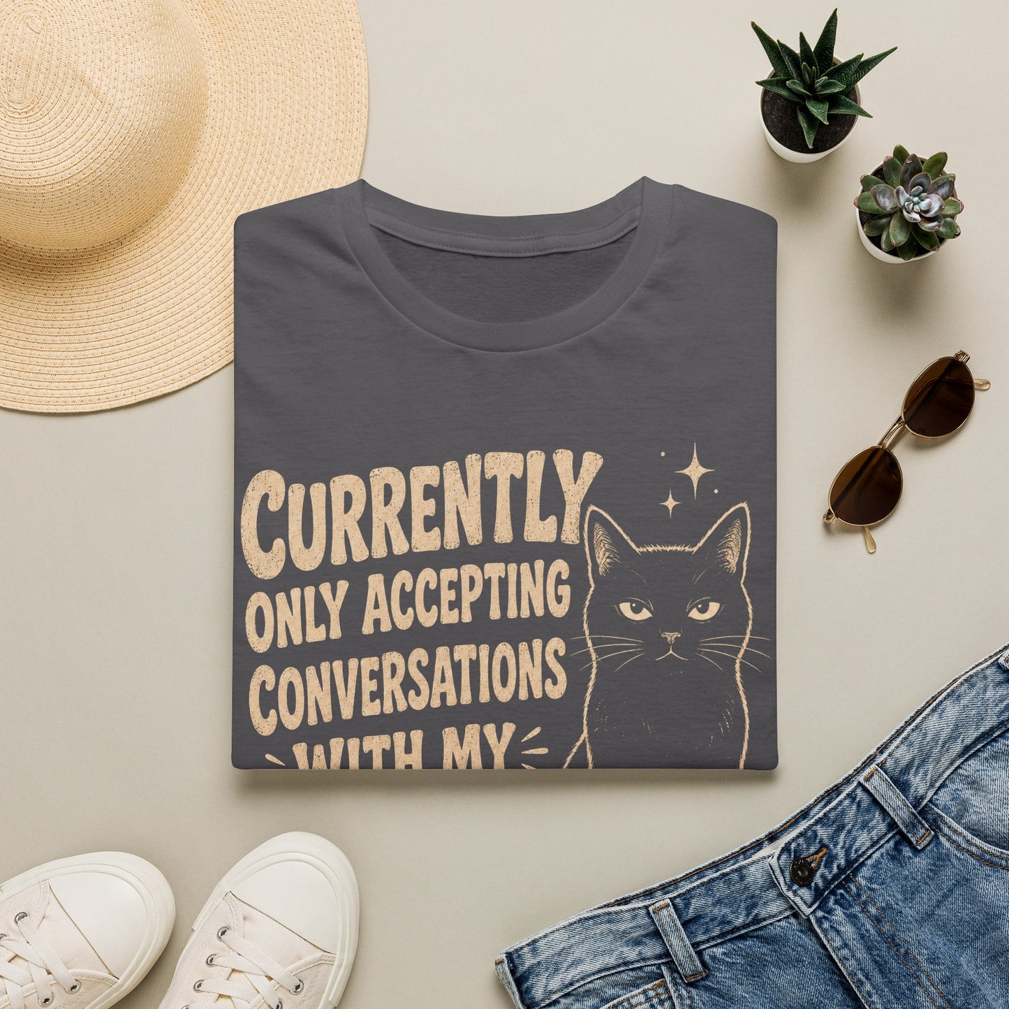Conversation Cat T-Shirt
