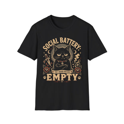 Battery empty t T-shirt