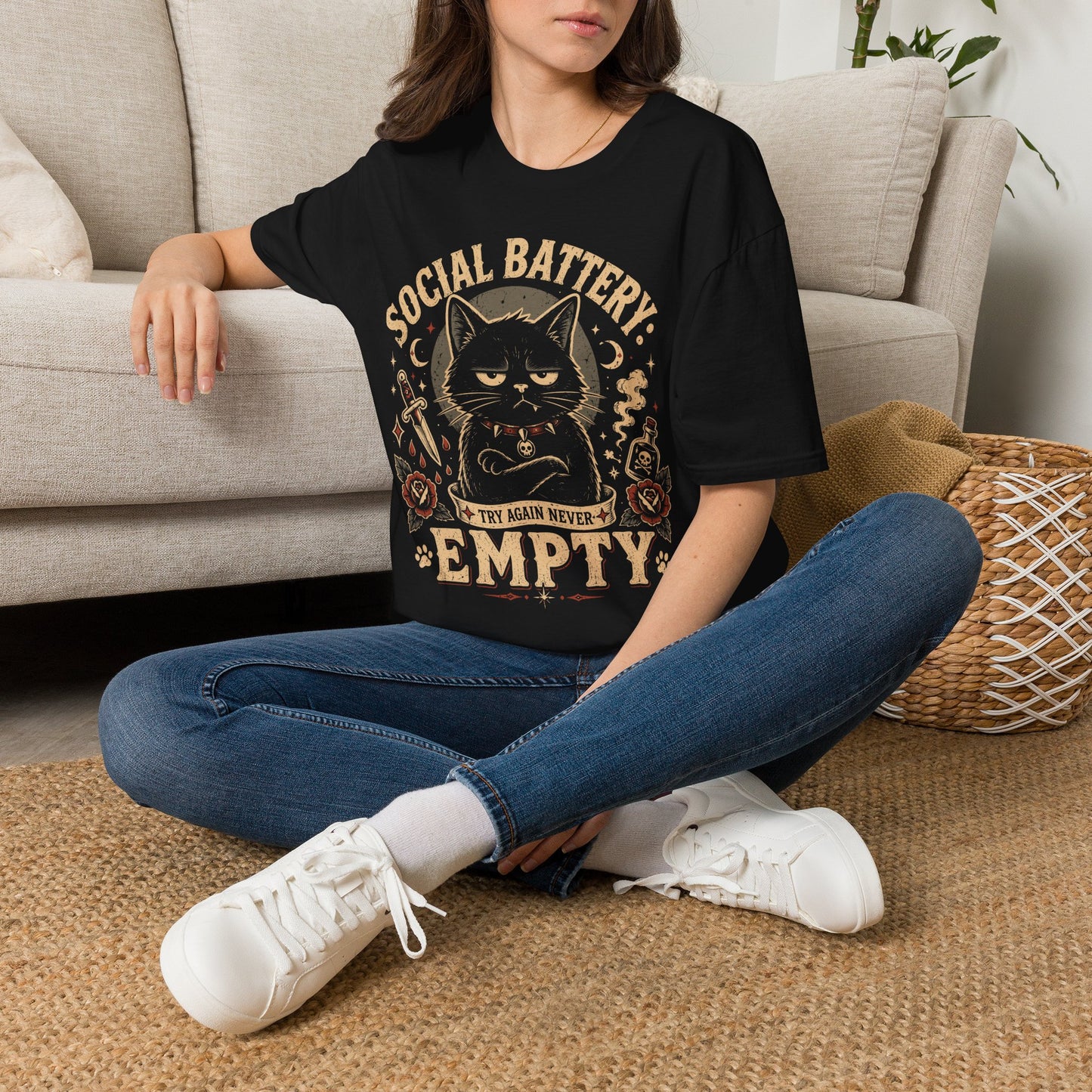 Battery empty t T-shirt