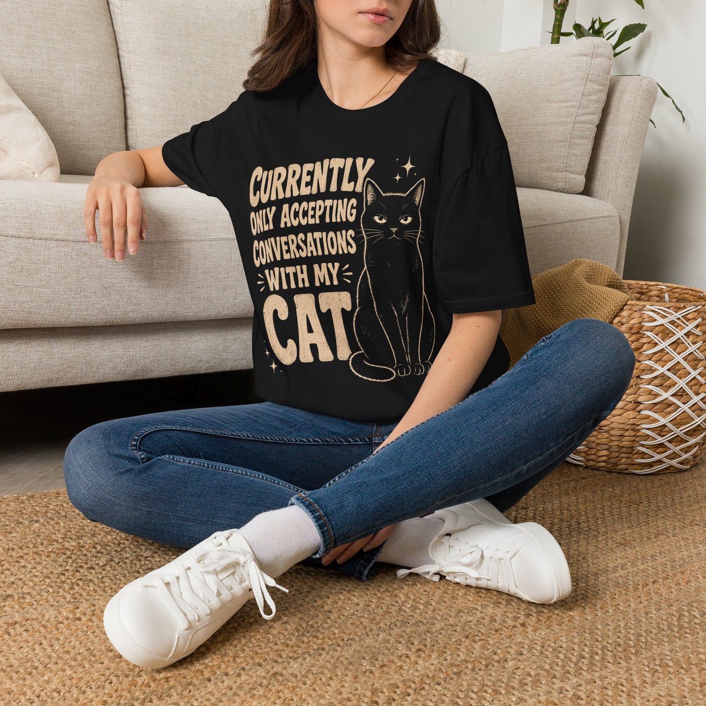 Conversation Cat T-Shirt