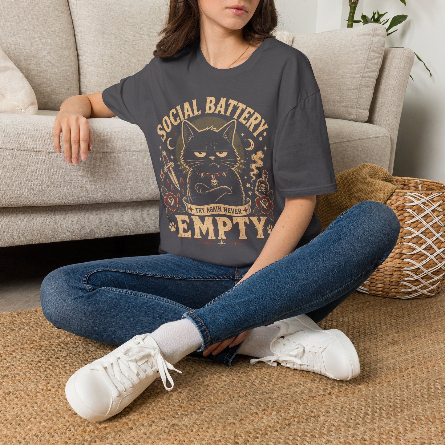 Battery empty t T-shirt