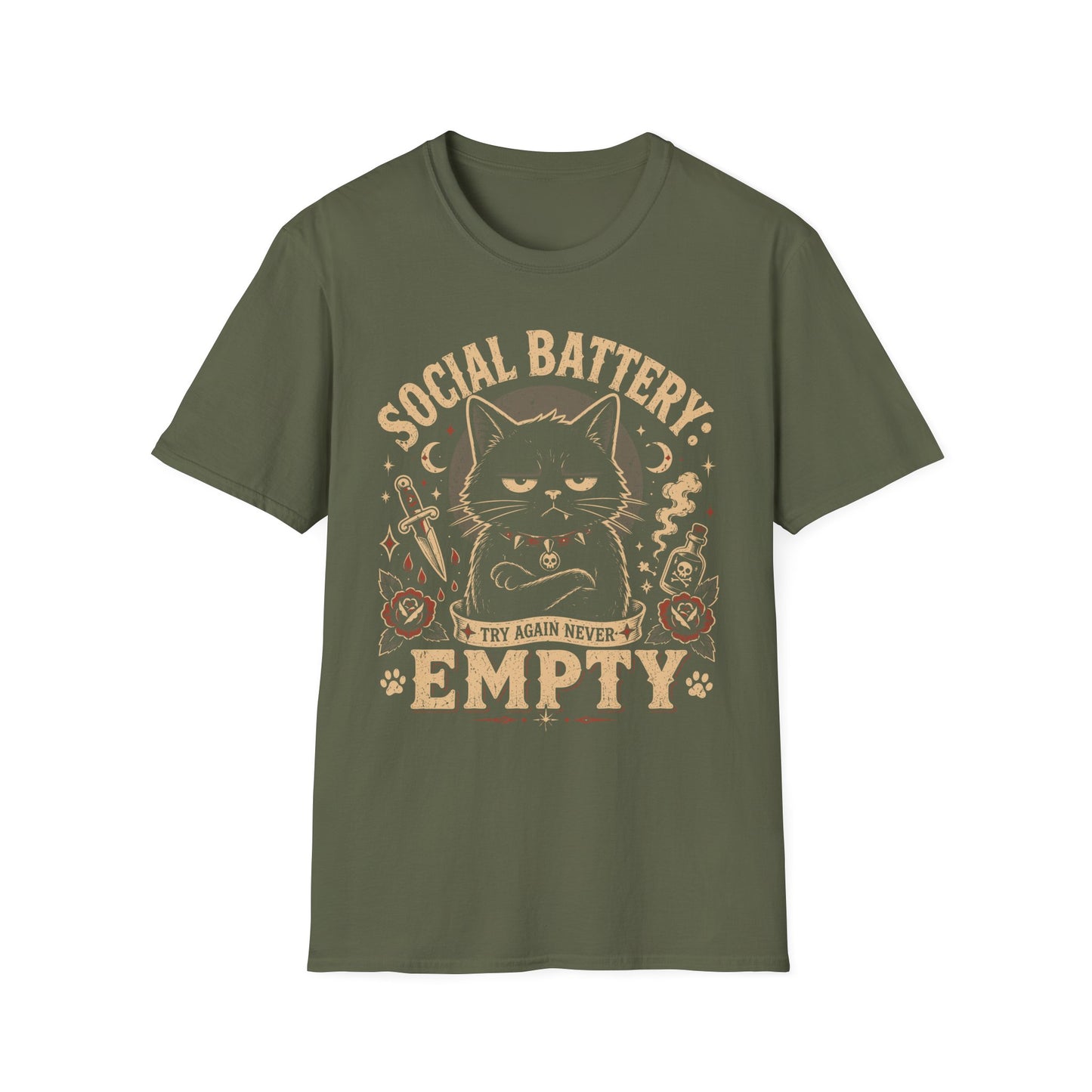 Battery empty t T-shirt