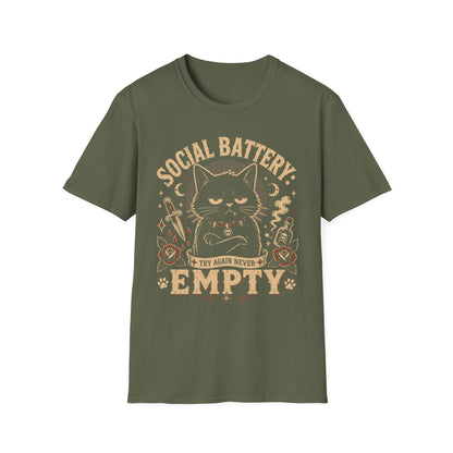 Battery empty t T-shirt