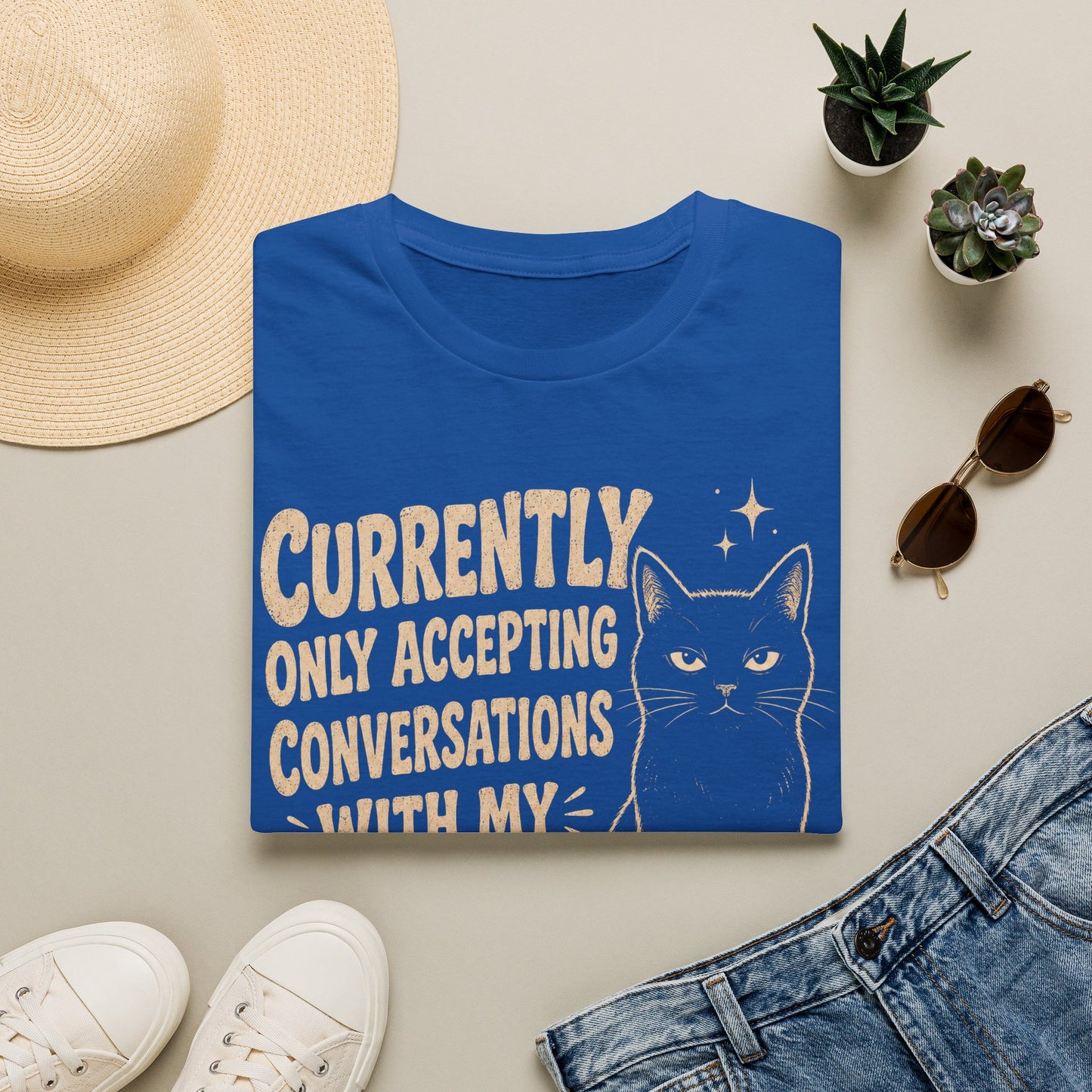 Conversation Cat T-Shirt