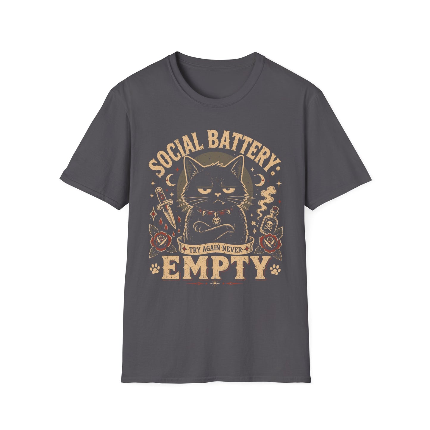 Battery empty t T-shirt