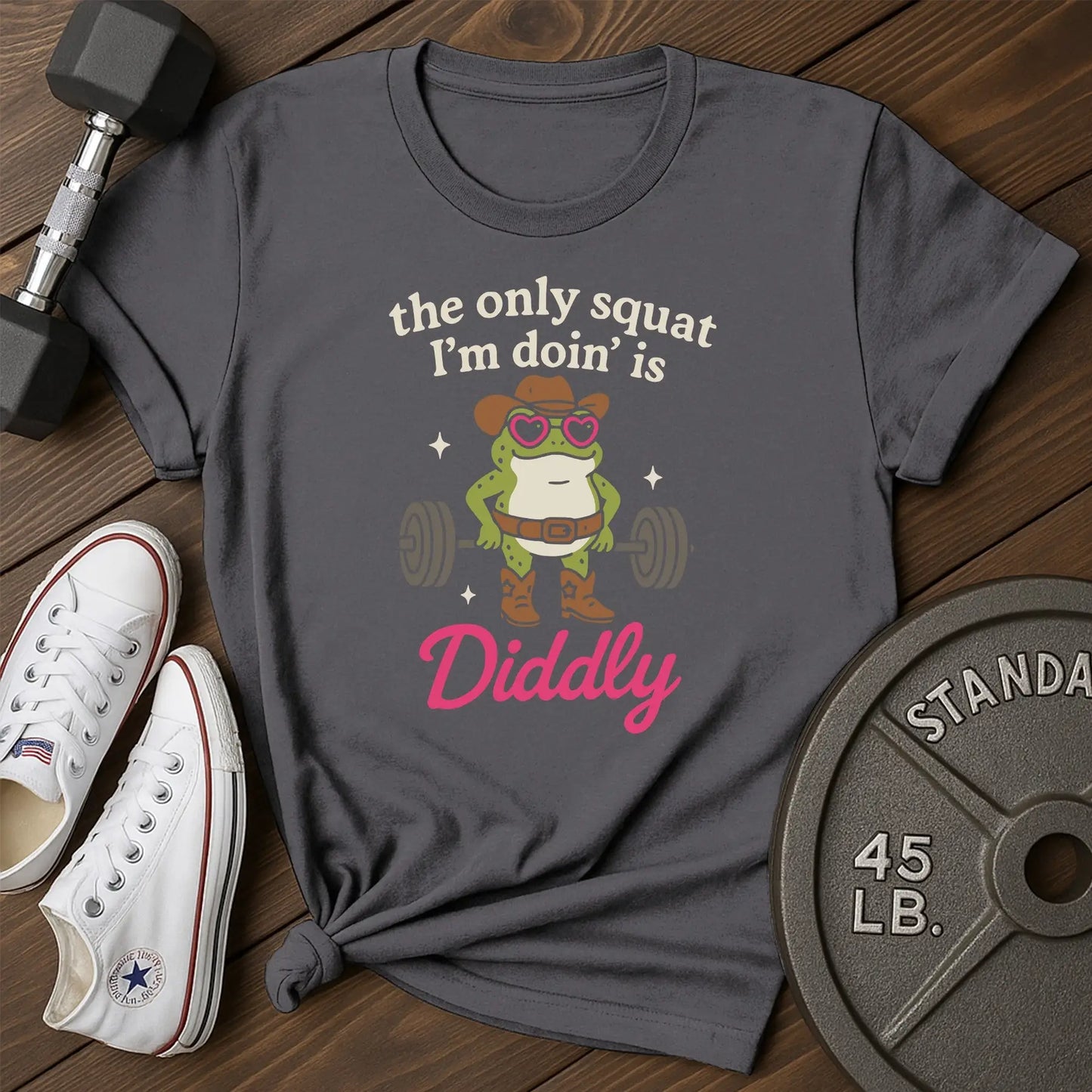 Frog lift au T-Shirt - charcoal - Frog Lift AU Charcoal.jpg