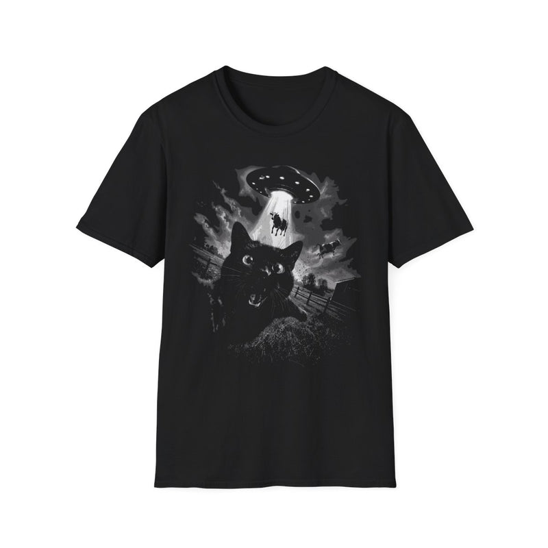 Aliens t T-shirt - Black front mockup